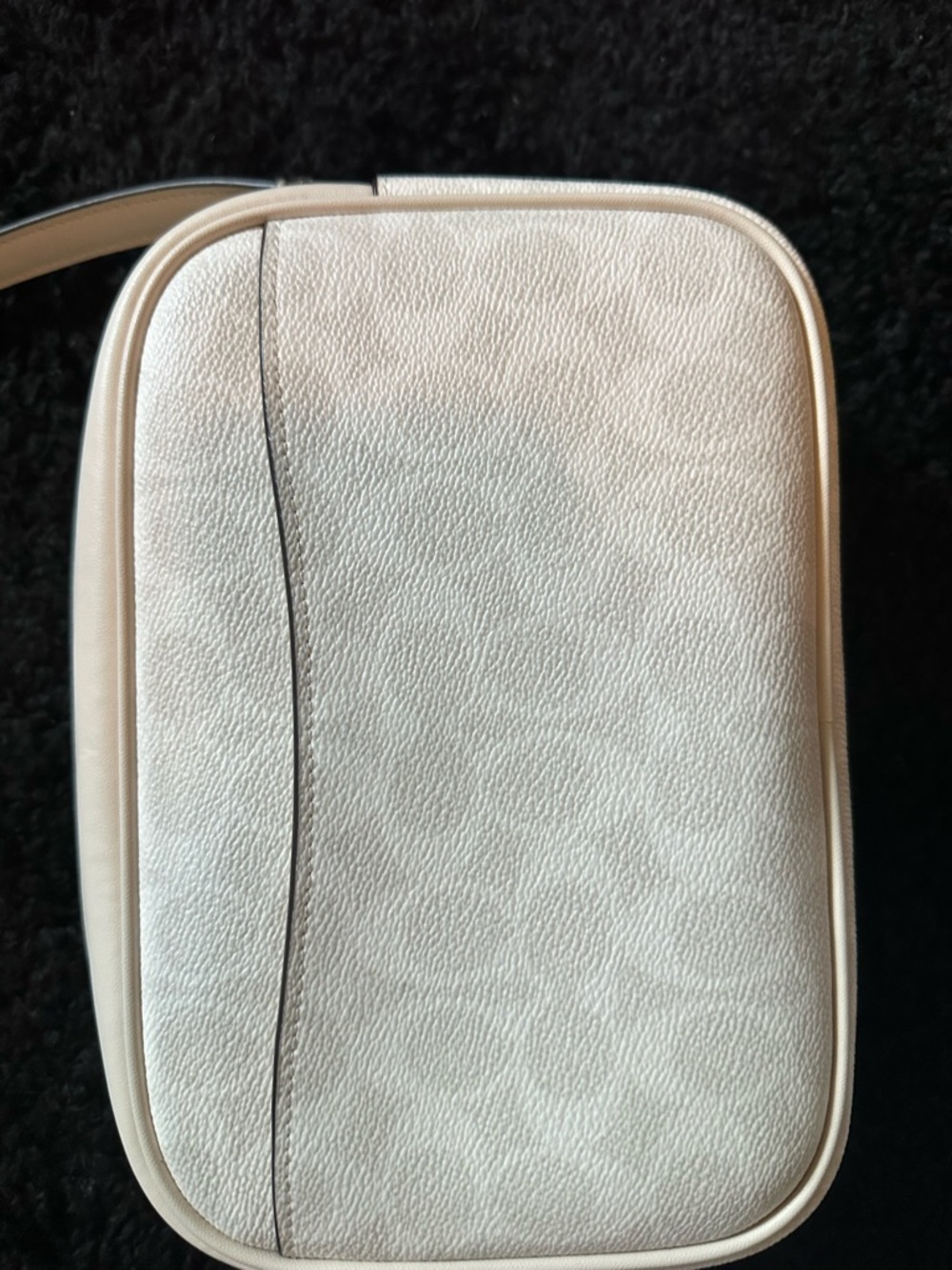 Coach mini Jamie Camera bag White Pebbled Leather Crossbody with Gold Logo - Picture 5 of 9